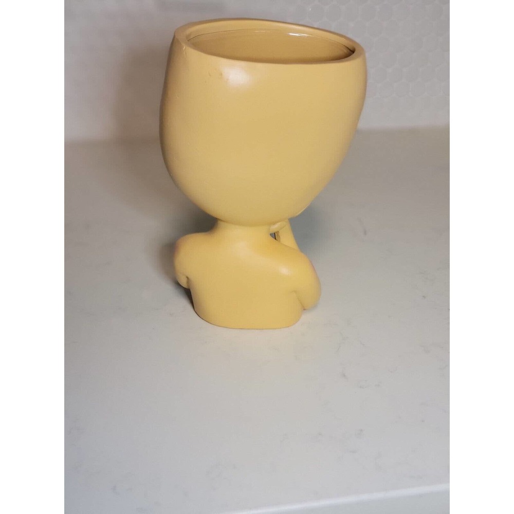 NIB Handcrafted Large Resin Face Planters Pot Head Planter for Indoor Outdoor - Picture 4 of 6